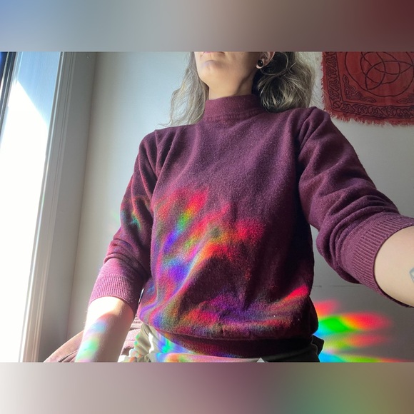 Cute & cozy vintage 100% merino wool shirt. - Picture 3 of 5